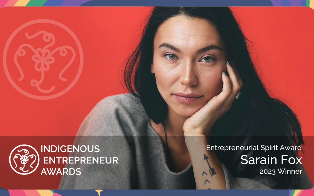 Sarain Fox wins the Shopify Entrepreneurial Spirit Award